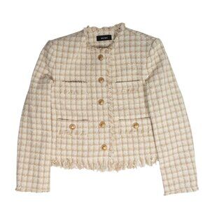 Daze Dayz Monaco Tweed Jacket in Ivory